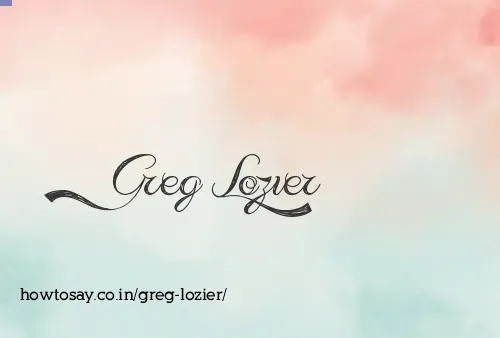 Greg Lozier