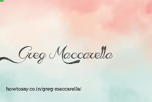 Greg Maccarella