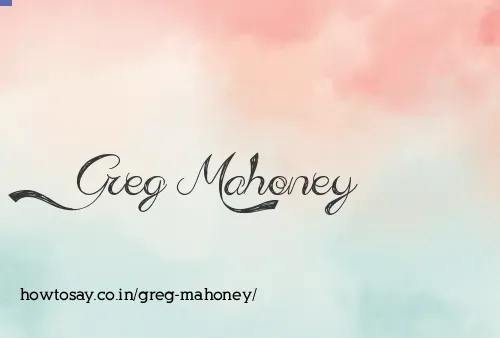Greg Mahoney