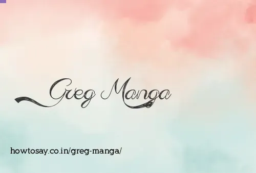 Greg Manga