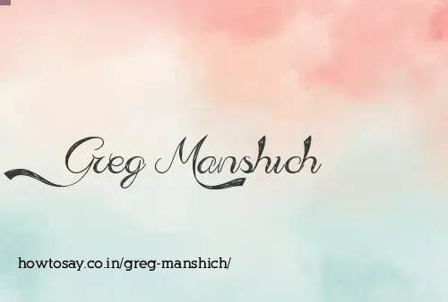 Greg Manshich