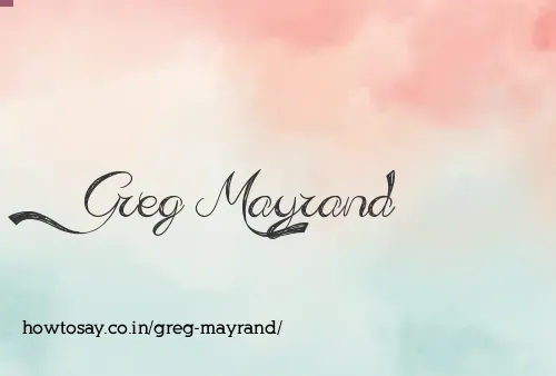 Greg Mayrand