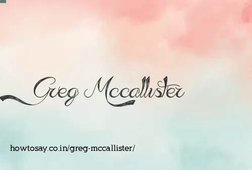 Greg Mccallister