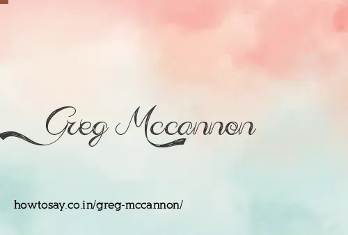 Greg Mccannon