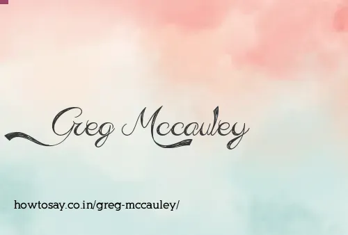 Greg Mccauley