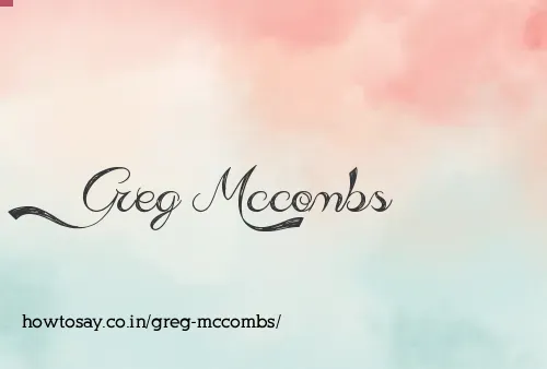 Greg Mccombs