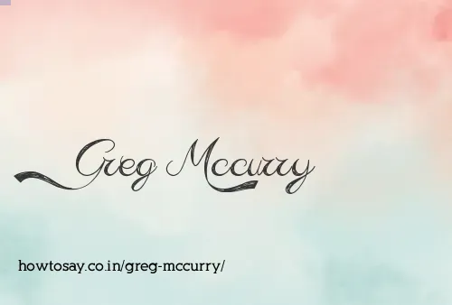 Greg Mccurry