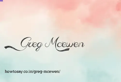 Greg Mcewen