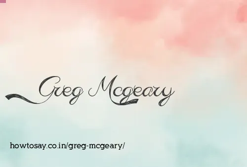 Greg Mcgeary