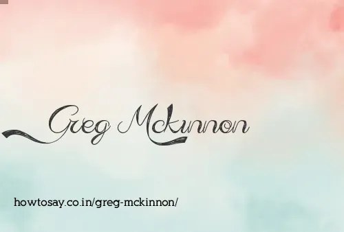Greg Mckinnon
