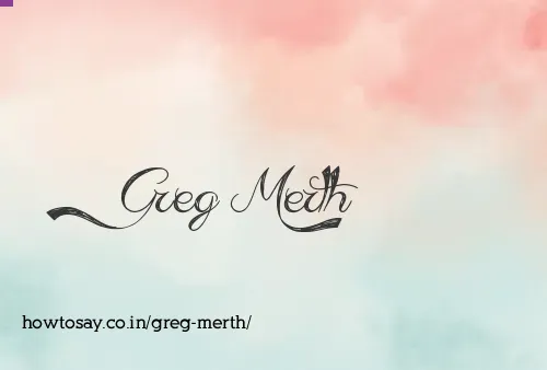 Greg Merth