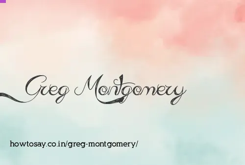 Greg Montgomery