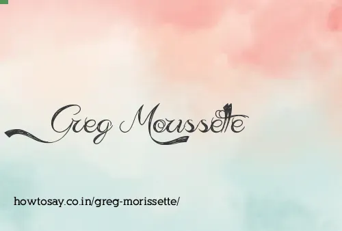 Greg Morissette
