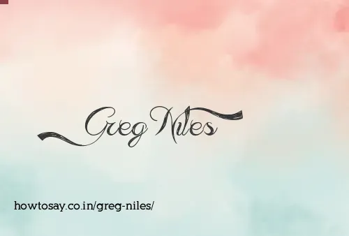 Greg Niles