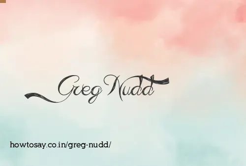 Greg Nudd