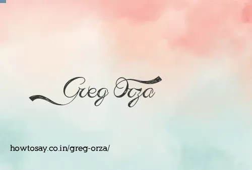 Greg Orza