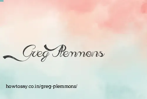 Greg Plemmons