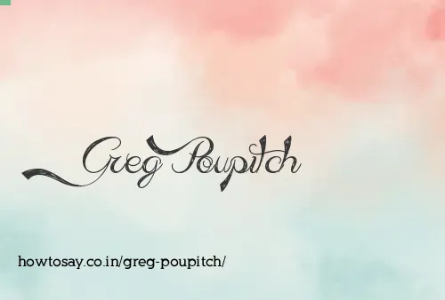 Greg Poupitch