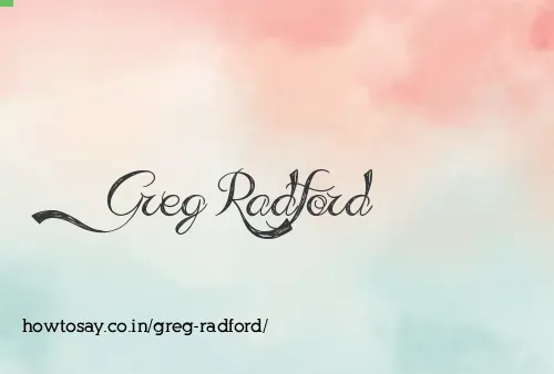 Greg Radford