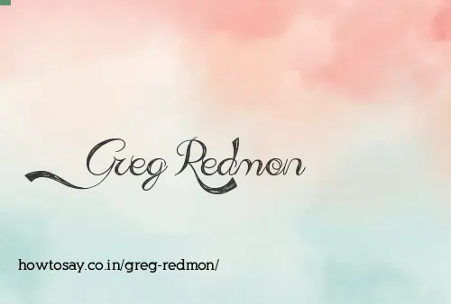 Greg Redmon