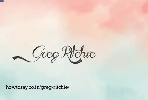 Greg Ritchie