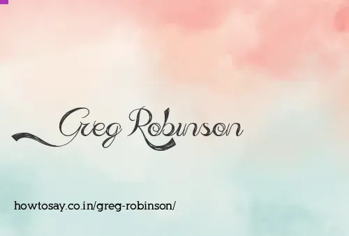 Greg Robinson