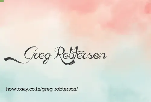 Greg Robterson