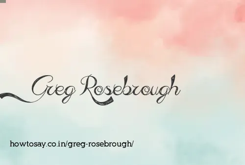 Greg Rosebrough