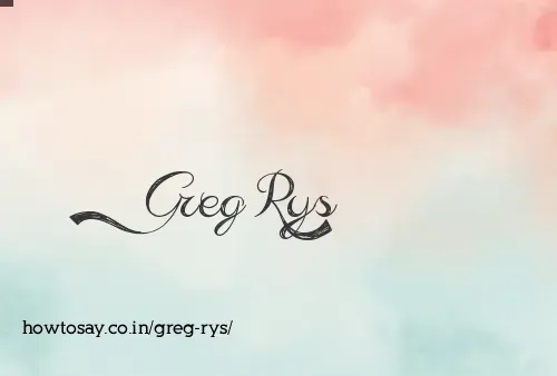 Greg Rys