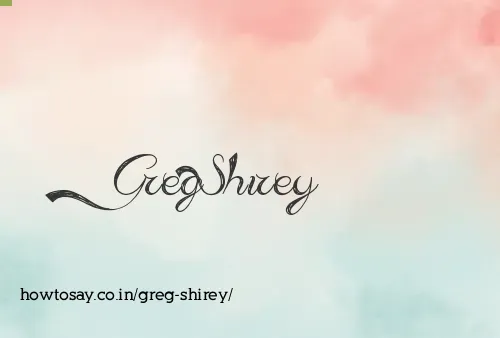 Greg Shirey