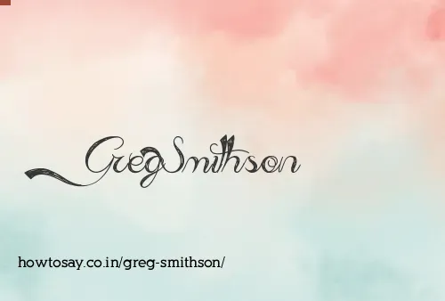 Greg Smithson
