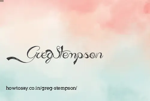 Greg Stempson