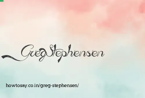 Greg Stephensen