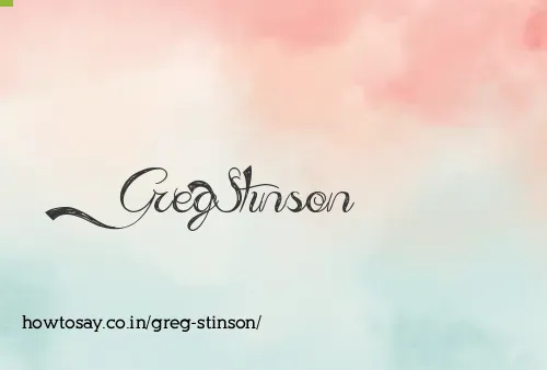 Greg Stinson