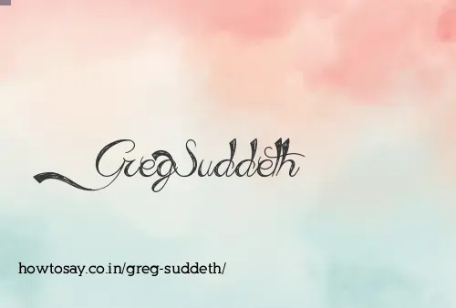 Greg Suddeth