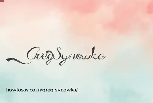 Greg Synowka