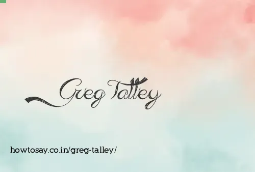 Greg Talley