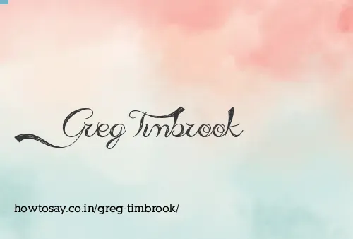 Greg Timbrook