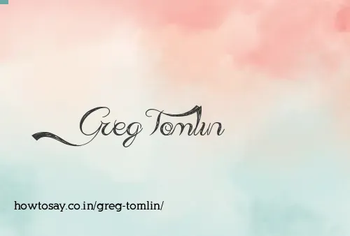 Greg Tomlin