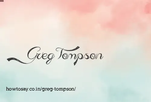Greg Tompson