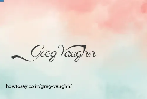 Greg Vaughn
