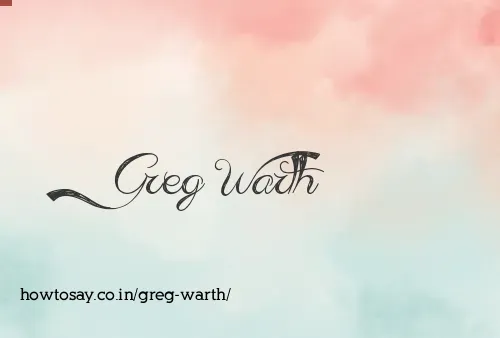 Greg Warth