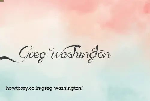 Greg Washington