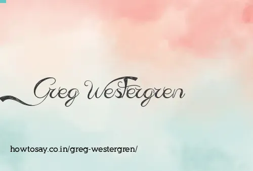 Greg Westergren
