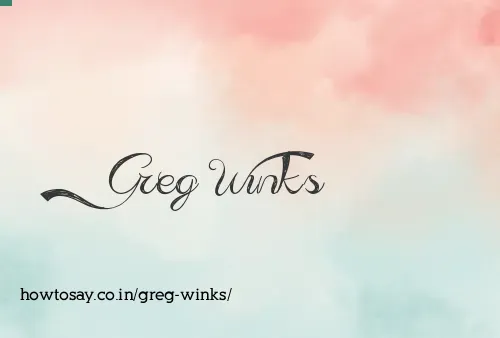Greg Winks