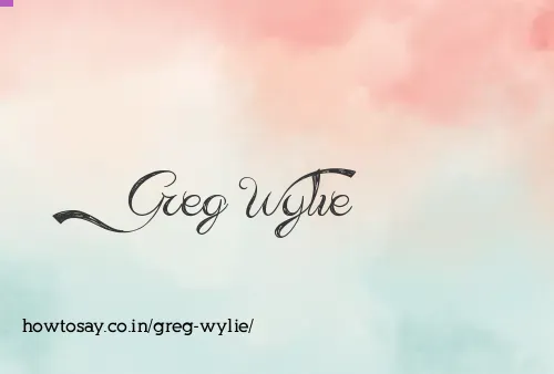 Greg Wylie