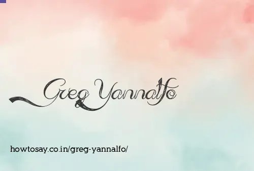 Greg Yannalfo