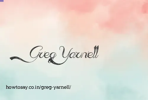 Greg Yarnell
