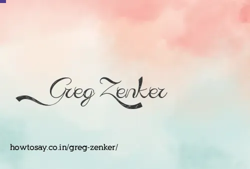 Greg Zenker