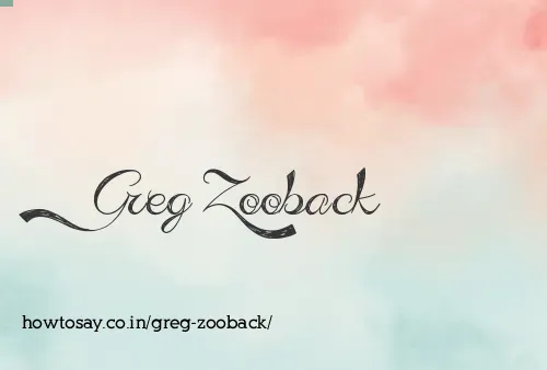 Greg Zooback